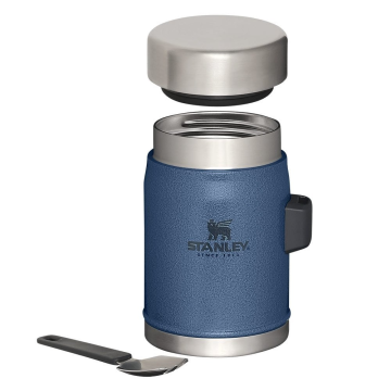 Stanley Klasik Paslanmaz Çelik Yemek Termosu Kaşıklı 0,40 LT Mavi