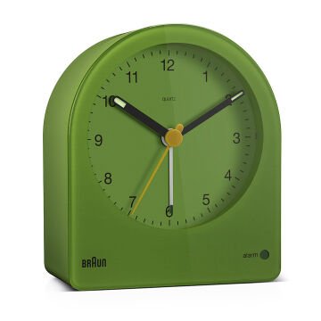 BRAUN BC22GN YEŞİL KLASİK ANALOG ALARMLI MASA SAATİ