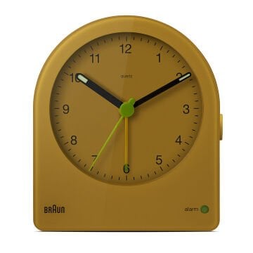 BRAUN BC22Y SARI KLASİK ANALOG ALARMLI MASA SAATİ