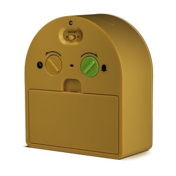 BRAUN BC22Y SARI KLASİK ANALOG ALARMLI MASA SAATİ