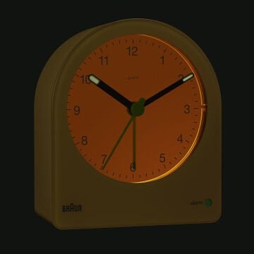 BRAUN BC22Y SARI KLASİK ANALOG ALARMLI MASA SAATİ