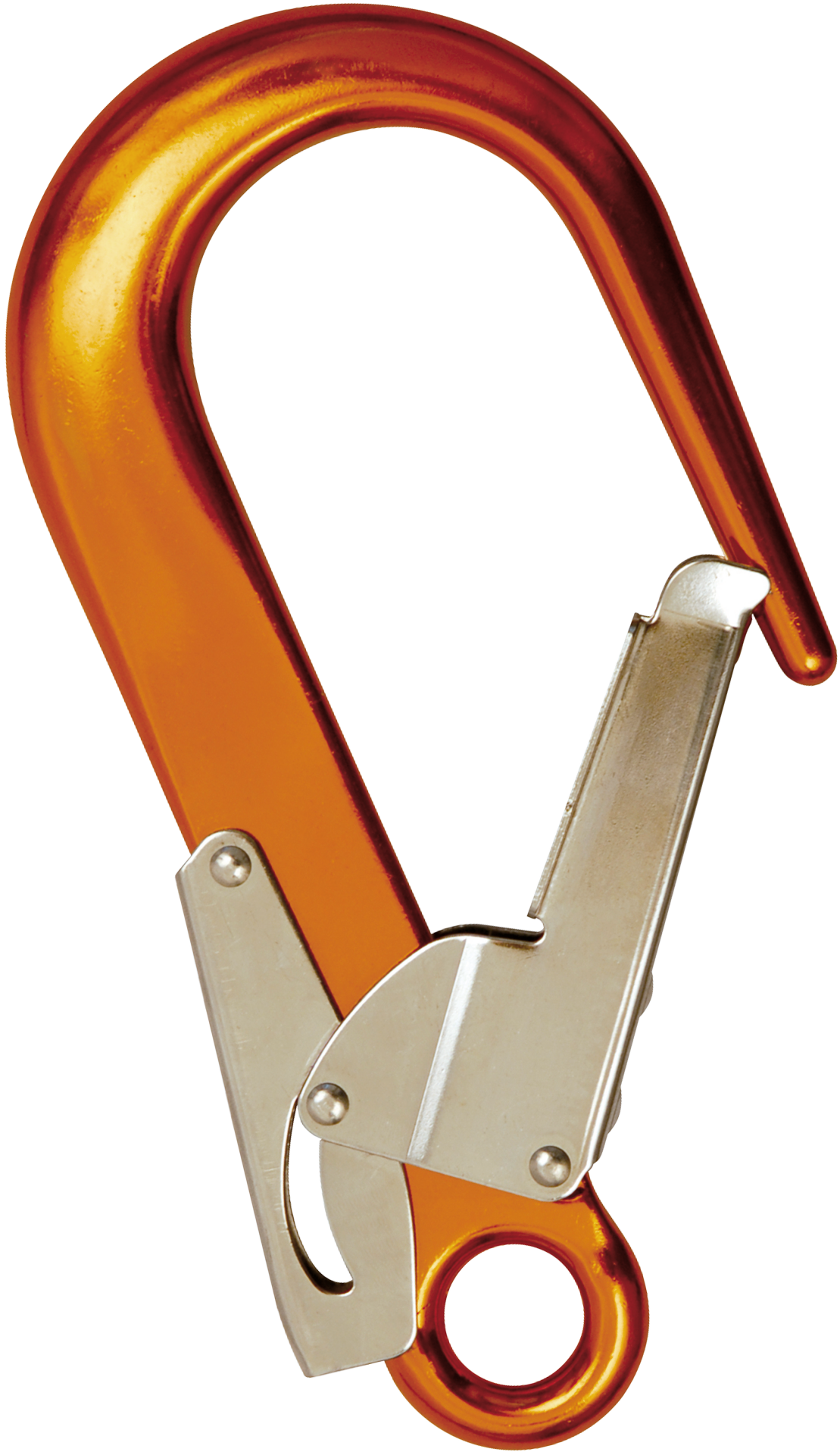 Skylotec Fs 90 Alu Turuncu Gümüş 60 mm Avuç İçi Emniyet Mandallı Alüminyum Karabina EN 362 A