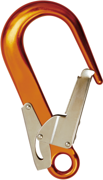Skylotec Fs 90 Alu Turuncu Gümüş 60 mm Avuç İçi Emniyet Mandallı Alüminyum Karabina EN 362 A