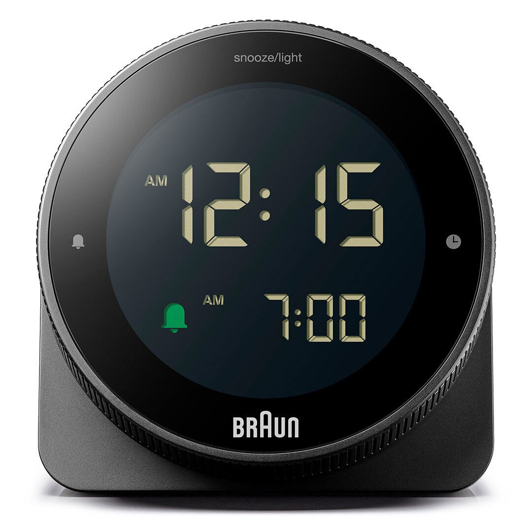 BRAUN BC24B SİYAH DOKUNMATİK EKRANLI DİJİTAL ALARMLI MASA SAATi