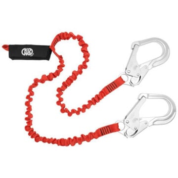 KONG EAW Y SET QUEEDY ANSI Çift Kollu Elastik Enerji Emicili Lanyard 150 Cm