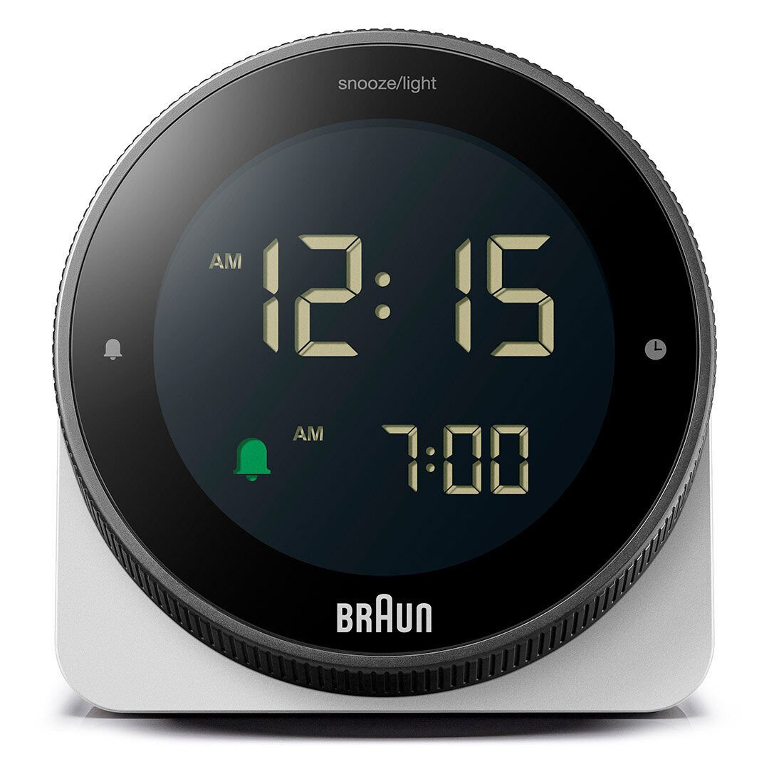 BRAUN BC24W BEYAZ DOKUNMATİK EKRANLI DİJİTAL ALARMLI MASA SAATi