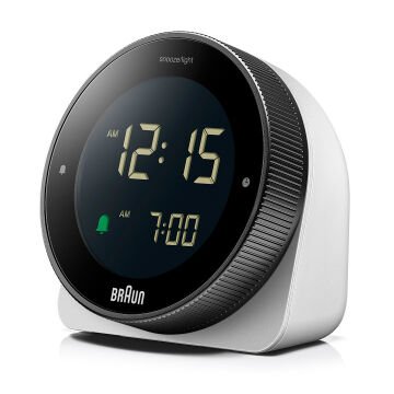 BRAUN BC24W BEYAZ DOKUNMATİK EKRANLI DİJİTAL ALARMLI MASA SAATi