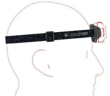 Led Lenser HF4R Core / Red 500 Lümen Yeni Nesil Şarj Edilebilir Kafa Feneri Kırmızı