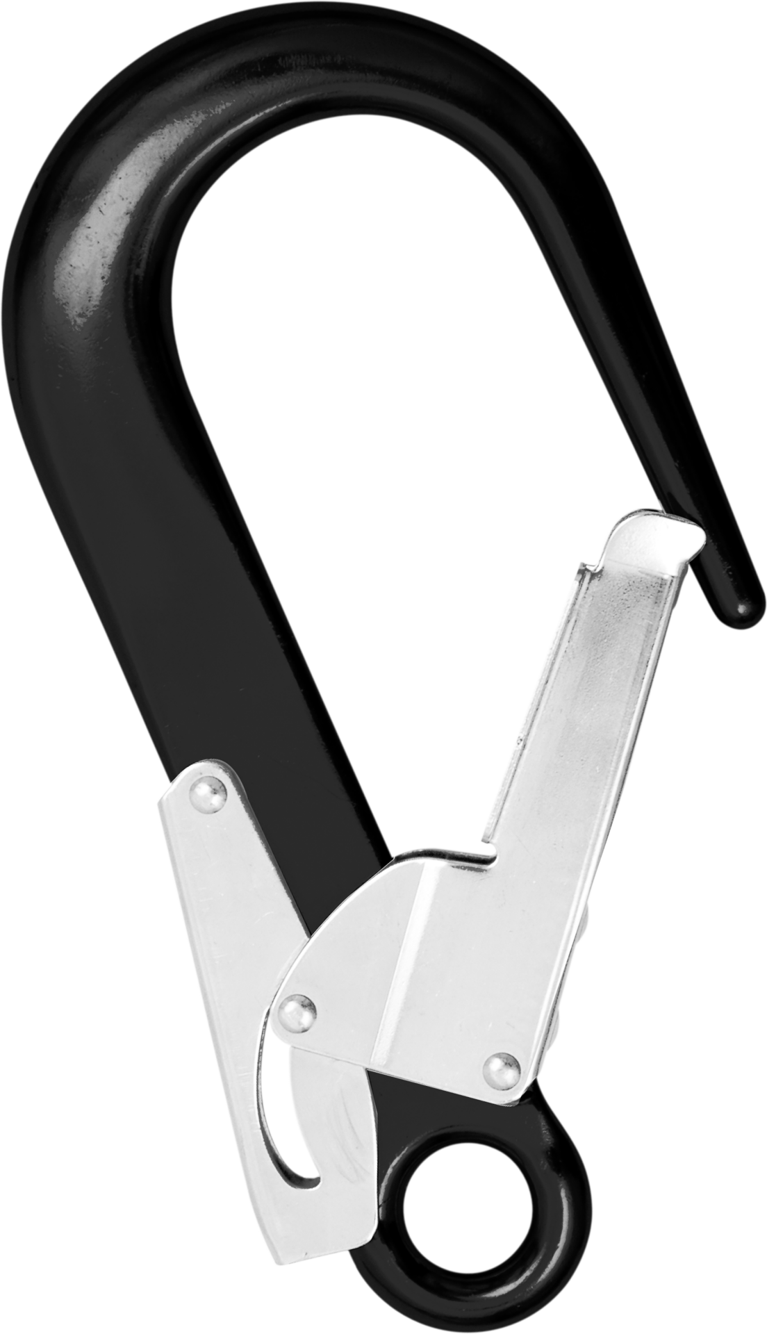 Skylotec Fs 90 Alu Black Siyah Gümüş 60 mm Avuç İçi Emniyet Mandallı Alüminyum Ankraj Karabinası EN 362 A