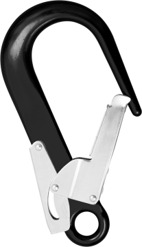 Skylotec Fs 90 Alu Black Siyah Gümüş 60 mm Avuç İçi Emniyet Mandallı Alüminyum Ankraj Karabinası EN 362 A