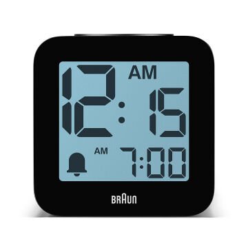 BRAUN BC25BP SİYAH TIME SPEAKING DİJİTAL ALARMLI MASA SAATi