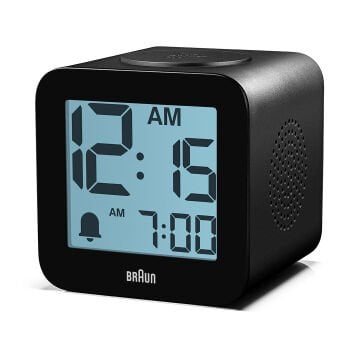 BRAUN BC25BP SİYAH TIME SPEAKING DİJİTAL ALARMLI MASA SAATi