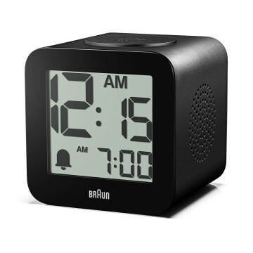 BRAUN BC25BP SİYAH TIME SPEAKING DİJİTAL ALARMLI MASA SAATi