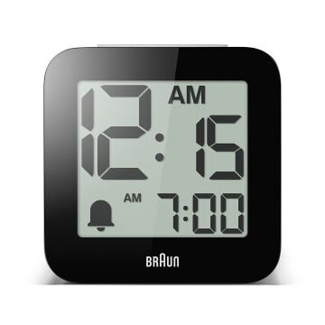 BRAUN BC25WP BEYAZ TIME SPEAKING DİJİTAL ALARMLI MASA SAATi
