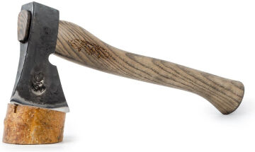 Vidar Natural 41 cm Kamp Baltası Deri Kılıflı