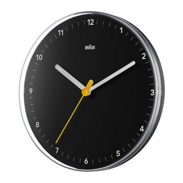 BRAUN BC26B SİYAH ANALOG DUVAR SAATİ