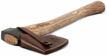 Megaton Valkyrie Natural 41 cm Kamp Baltası Deri Kılıflı