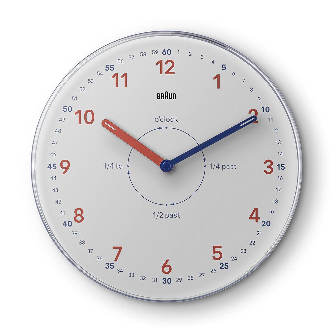 BRAUN BC26TW BEYAZ TIME TEACHERS ANALOG DUVAR SAATİ