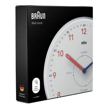 BRAUN BC26TW BEYAZ TIME TEACHERS ANALOG DUVAR SAATİ