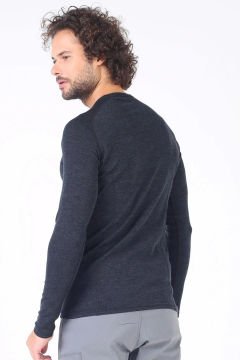 Woolona Remus Antrasit Uzun Kollu %100 Yün Termal İçlik