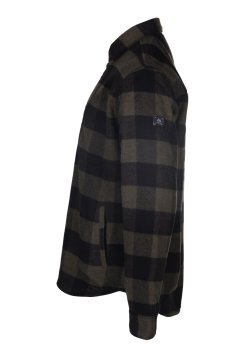 Alpinist Futura Ekose Erkek Outdoor Gömlek Yeşil-Siyah