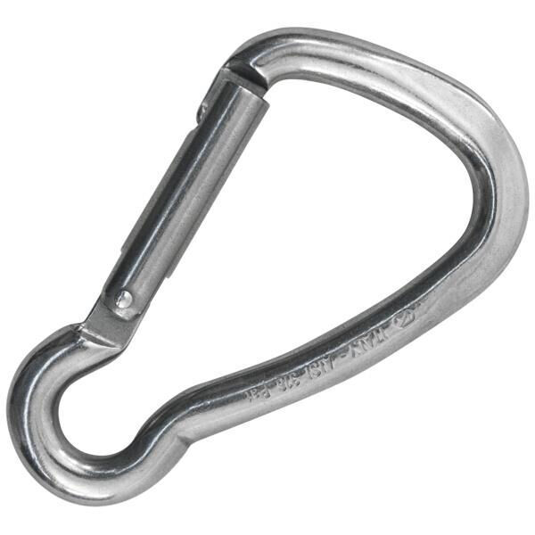 Kong Harness Carbon Parlak Karbon Çelik Asimetrik Anahtarlık Karabina 9 kN 85,5 mm Keylock 435E00110KK