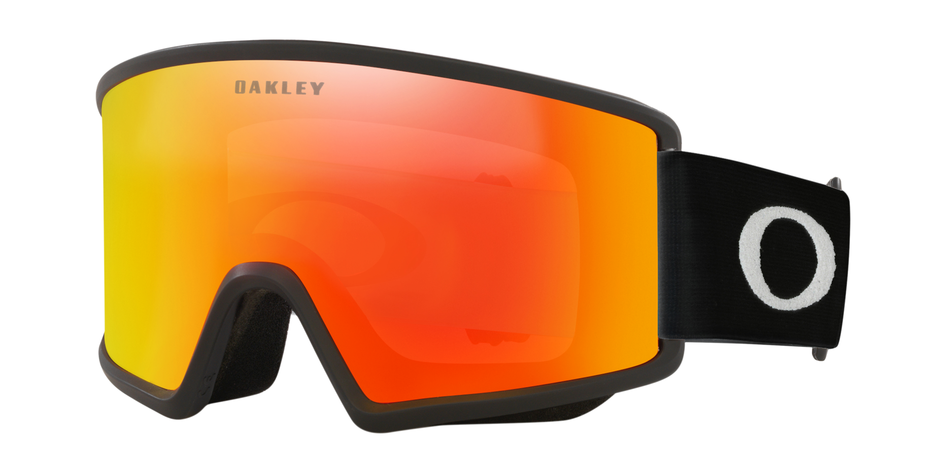 Oakley Target Line M OO7121-03 Matte Black Fire Iridium Lens Kayak ve Snowboard Gözlük
