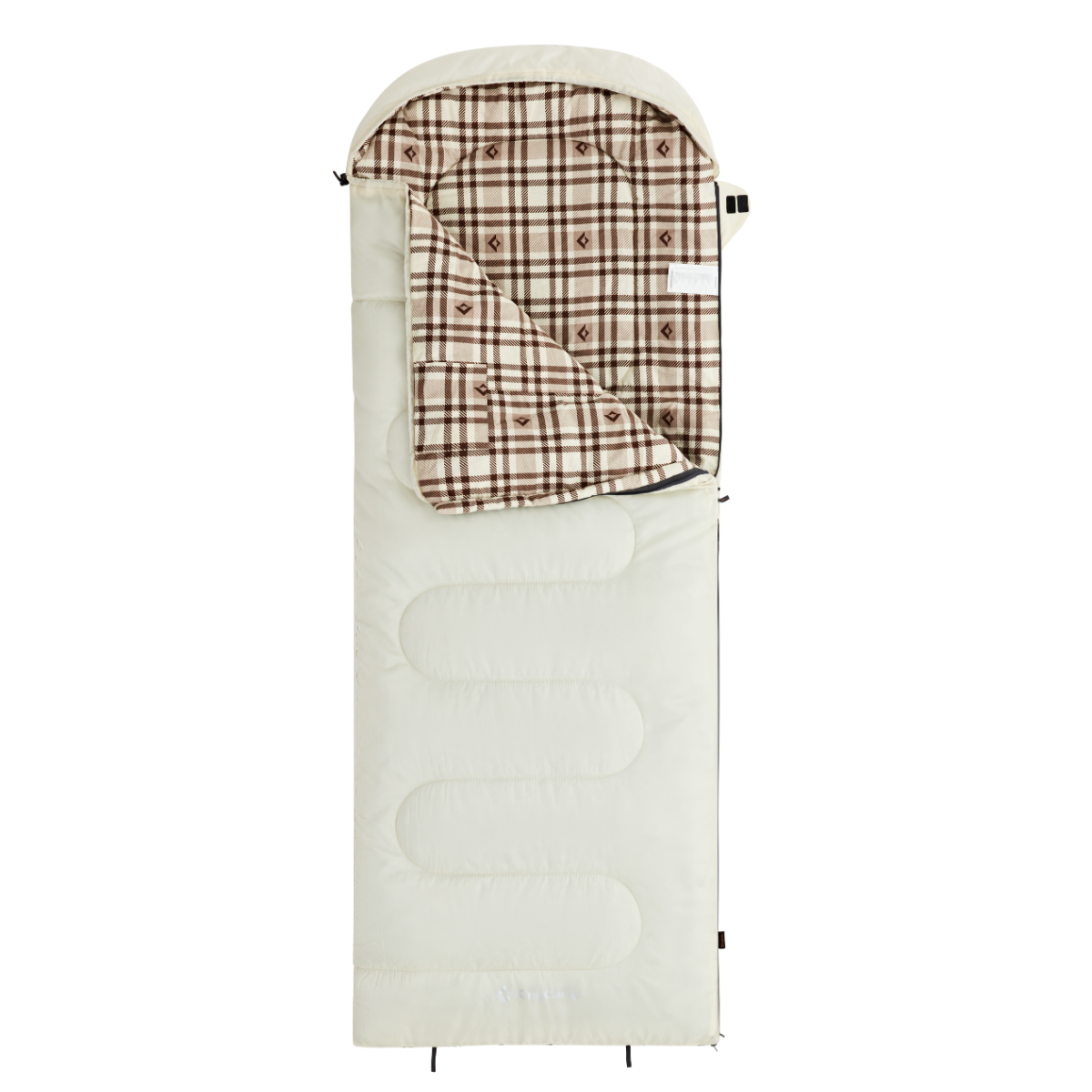 KingCamp Cloud 300 Ultra -13 Derece Geniş Uyku Tulumu Ivory Sağ F.