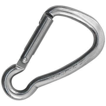 Kong Harness Inox Parlak AISI 316 Paslanmaz Çelik Asimetrik Anahtarlık Karabina 1,5 kN 53 mm Keylock 535B00PP0KK