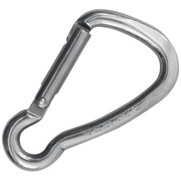 Kong Harness Inox Parlak AISI 316 Paslanmaz Çelik Asimetrik Anahtarlık Karabina 1,5 kN 65 mm Keylock 535C00PP0KK