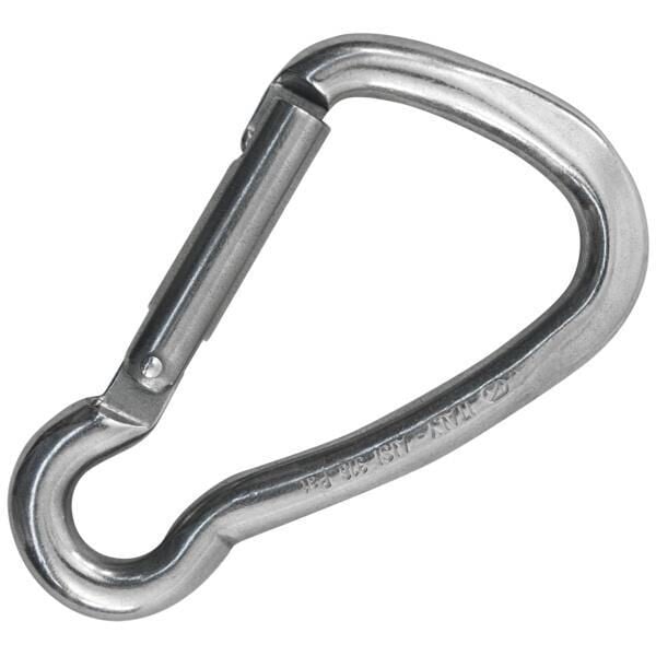 Kong Harness Inox Parlak AISI 316 Paslanmaz Çelik Asimetrik Anahtarlık Karabina 15 kN 85,5 mm Keylock 535E00PP0KK