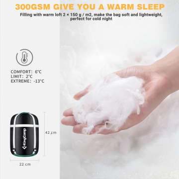 KingCamp Superior 300 XL -13 Derece Geniş Uyku Tulumu