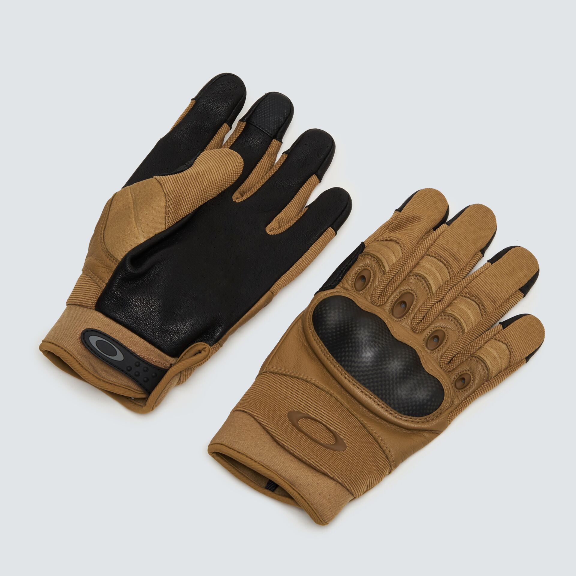 Oakley Factory Pilot 2.0 Glove TAA Compliant FOS900167-86W Coyote Keçi Derisi Karbon Eklem Korumalı Dokunmatik Uyumlu Taktik Eldiven