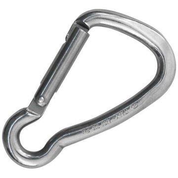 Kong Harness Inox Parlak AISI 316 Paslanmaz Çelik Asimetrik Anahtarlık Karabina 22 kN 100,5 mm Keylock 535I00PP0KK
