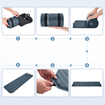 KingCamp Classıc Light 3cm Yastıklı Şişme Kamp Matı D.Grey