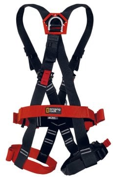 Tarzan Economic Full Body Harness Black-Red