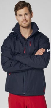 Helly Hansen Crew Hooded Midlayer Jacket Erkek Ceket Navy Lacivert
