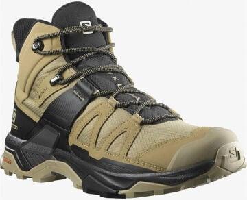 Salomon X Ultra 4 Mid Kelp/Black/Safari Gore-Tex Erkek Outdoor Bot L41294100