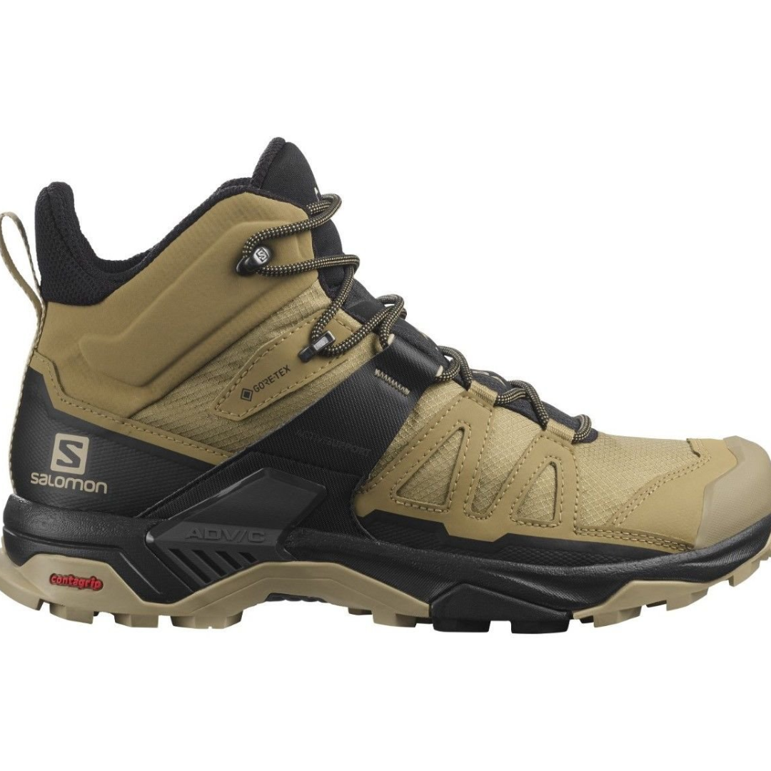 Salomon X Ultra 4 Mid Kelp/Black/Safari Gore-Tex Erkek Outdoor Bot L41294100