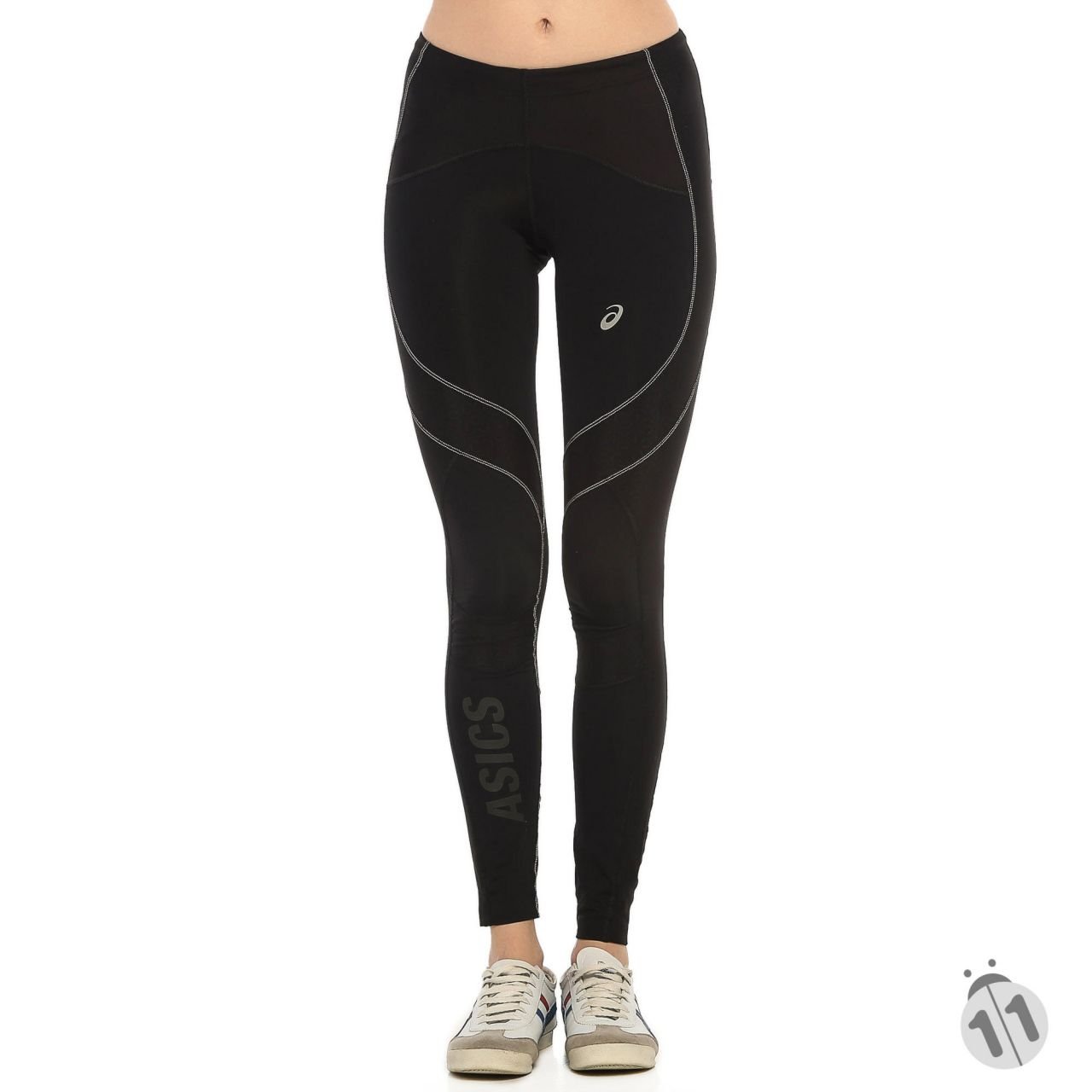 Asics Ergonomik DryFit Koşu Fitness Yoga Yürüyüş 4/4 Spor Taytı Siyah