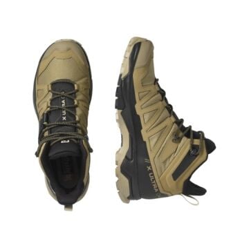 Salomon X Ultra 4 Mid Kelp/Black/Safari Gore-Tex Erkek Outdoor Bot L41294100