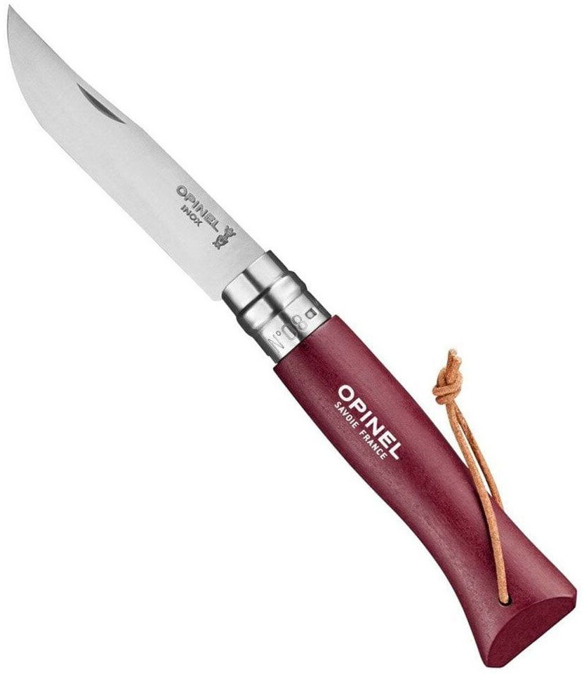 Opinel Inox Trekking 8 No Paslanmaz Çelik Çakı (Bordo)