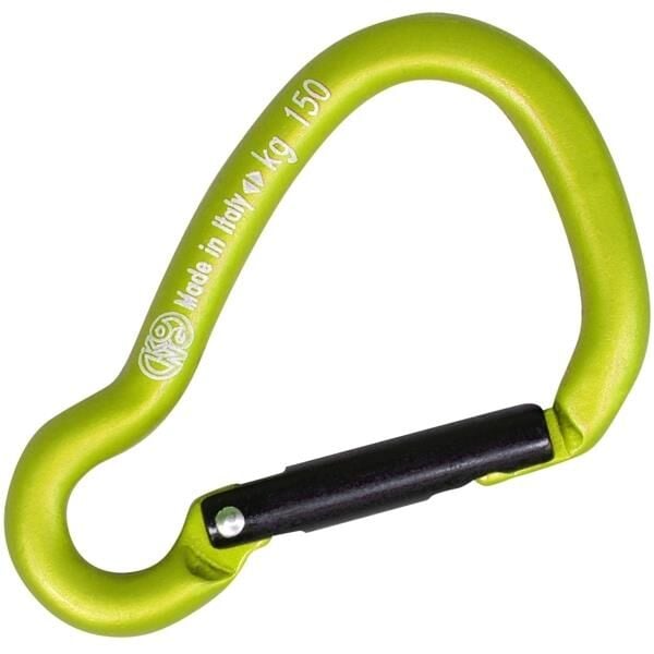 Kong Harness Alu Sarı / Siyah Alüminyum Asimetrik Anahtarlık Karabina 1,5 kN 65 mm Keylock 735C00CN0KK