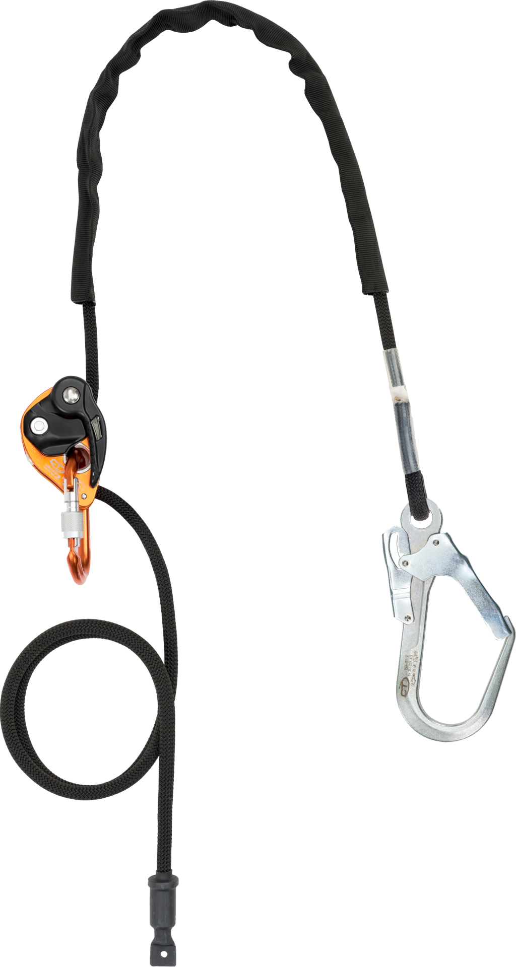Skylotec Finch+ Steel Siyah 3 m 11 mm 50 mm Çelik Karabinalı Ayarlanabilir Çok Amaçlı Konumlandırma ve Ankraj Halatı EN 358 EN 795 B C EN 12841 C