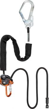 Skylotec Finch+ Steel Siyah 3 m 11 mm 50 mm Çelik Karabinalı Ayarlanabilir Çok Amaçlı Konumlandırma ve Ankraj Halatı EN 358 EN 795 B C EN 12841 C