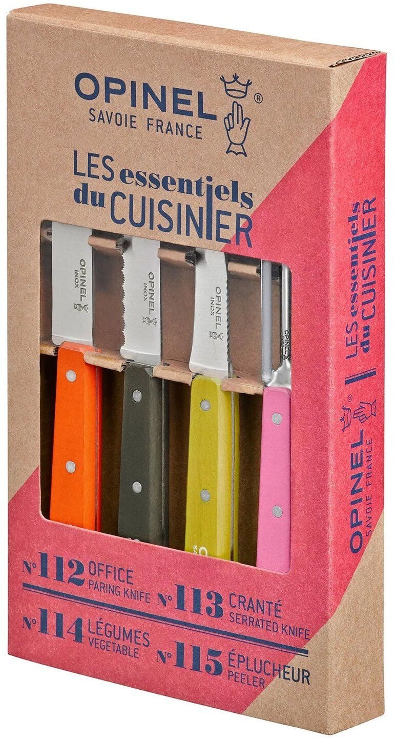 Opinel Essential Küçük Mutfak Bıçağı Seti Renkli