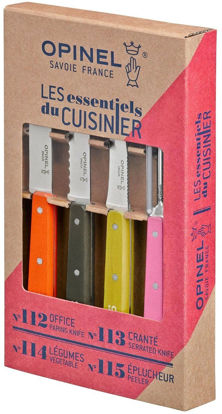 Opinel Essential Küçük Mutfak Bıçağı Seti Renkli