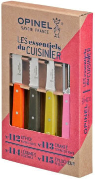 Opinel Essential Küçük Mutfak Bıçağı Seti Renkli