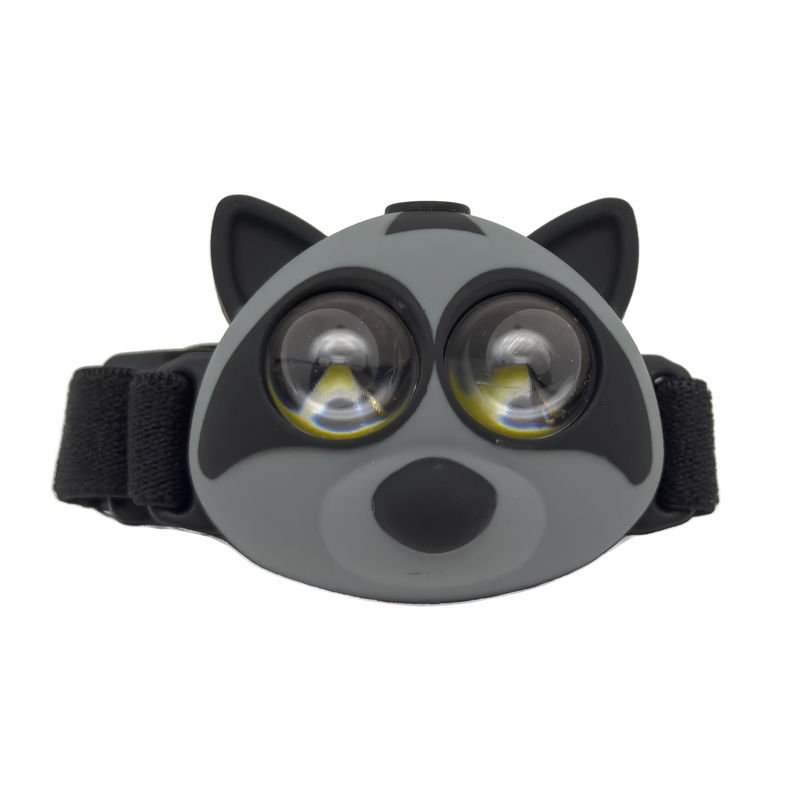 Headlight Çocuk Hayvan Modelli Kafa Feneri Rakun