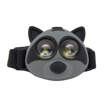 Headlight Çocuk Hayvan Modelli Kafa Feneri Rakun